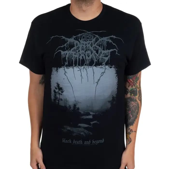 Nouveau Darkthrone T-shirt en coton à motif graphique unisexe