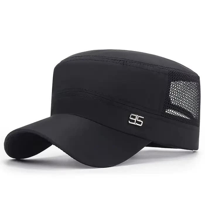 Casquette militaire plate pour hommes