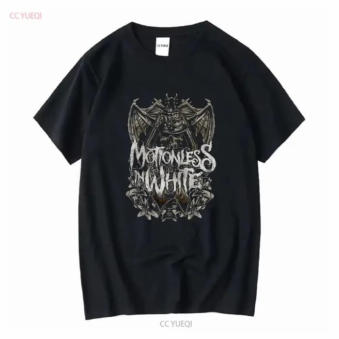 Immobile en blanc noir t-shirt sans étiquette vintage lavé graphique étiré homme élégant unisexe res