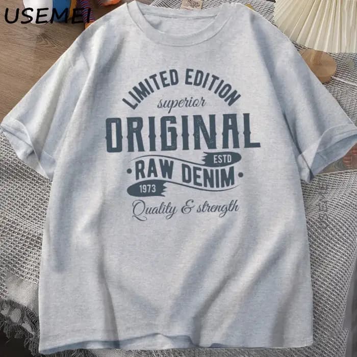 T-shirt d'été à manches courtes et col rond pour homme