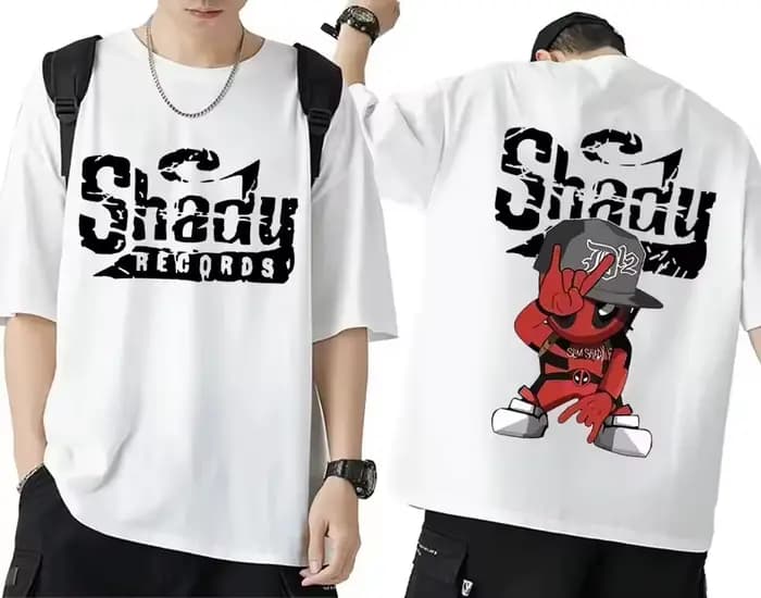 Rappeur Eminem Album de musique T-shirt Tour du monde cadeau pour Fan