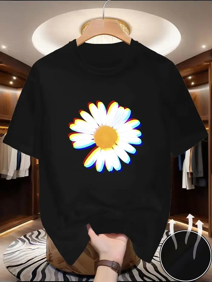 T-shirt pour homme à col rond et manches courtes