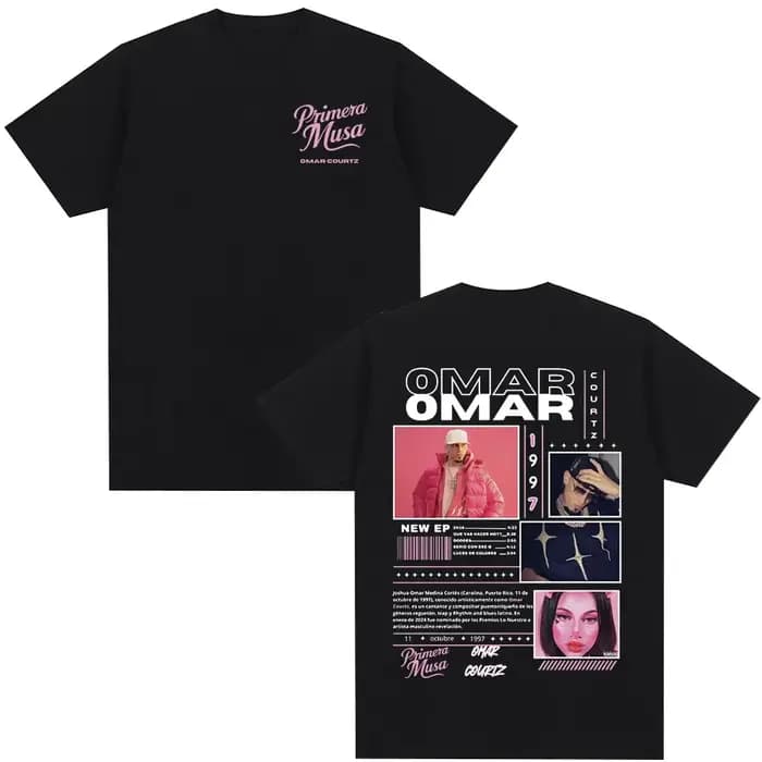 Omar Courtz Primera Musa Album Tour Merch T-shirt Hommes Femmes Vêtements Hip Hop Mode