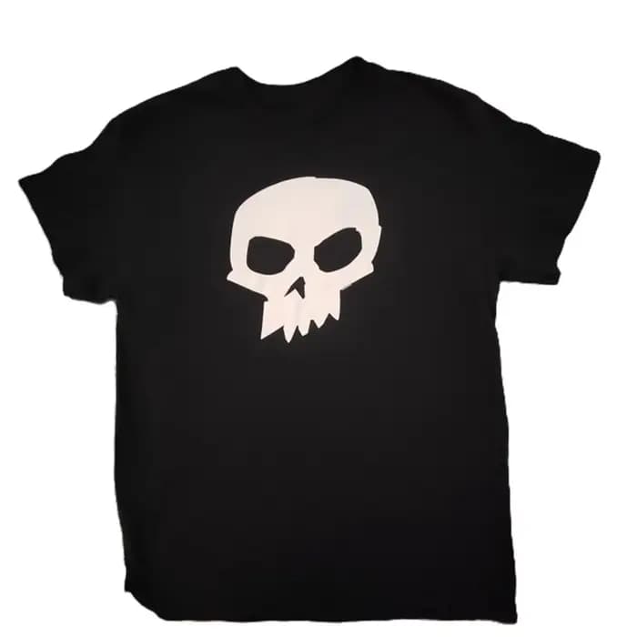 T-shirt à manches courtes pour hommes et femmes, en pur coton, imprimé graphique de crâne, mode de r