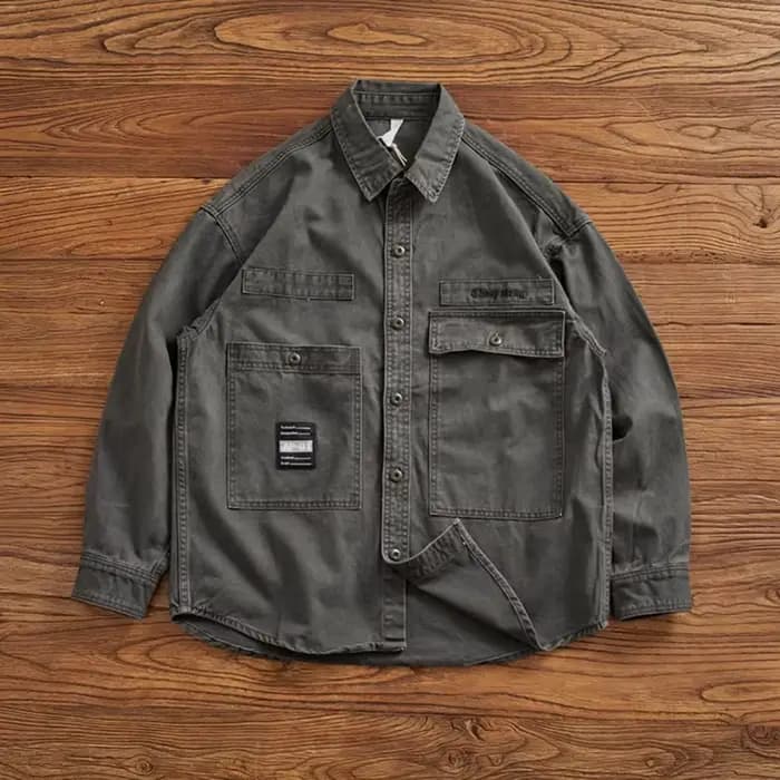 Chemise rapcargo à manches longues pour hommes