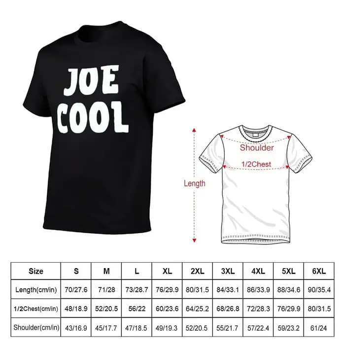 Joe Cool T-Shirt Style urbain Décontracté à manches courtes