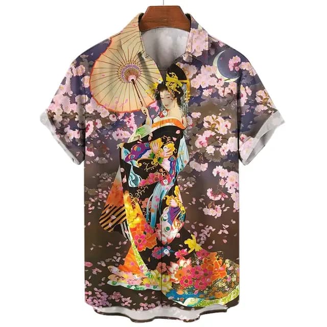 Chemises Geisha japonaises pour hommes