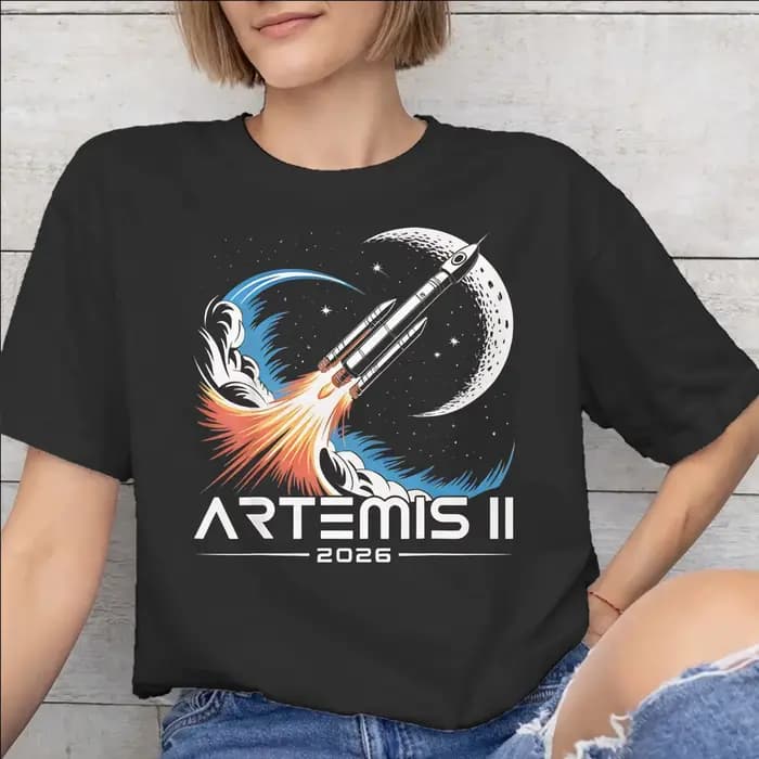 T-shirt Artemis II Mission To The Moon 2026