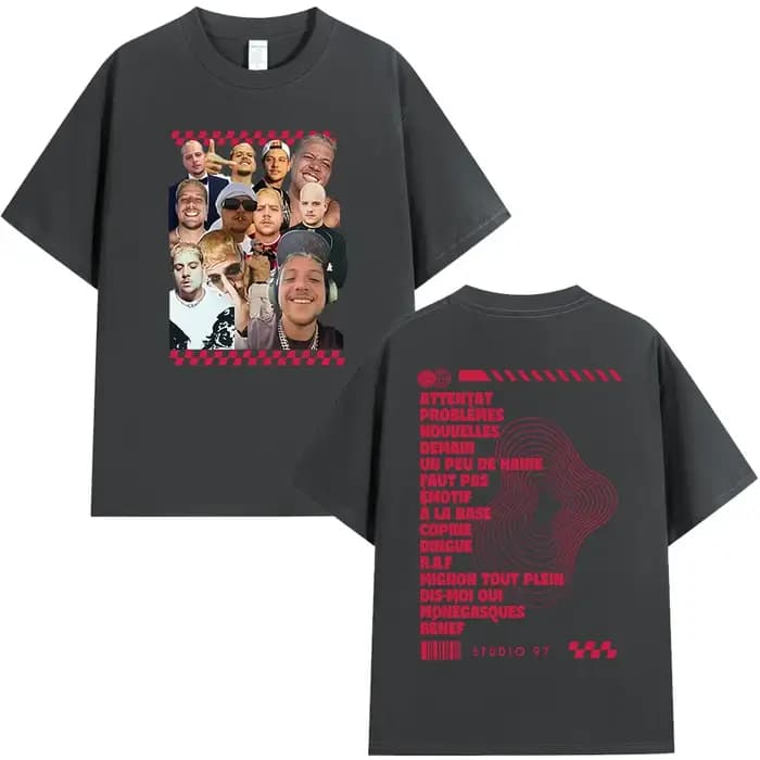 Rappeur Plk Portrait graphique T-shirt hommes femmes vêtements mode Hip Hop T-shirts décontracté coton manches courtes