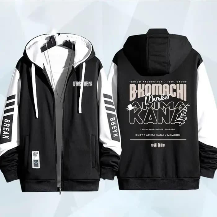 Anime OSHI NO KO série sweat à capuche zippé manteau hommes