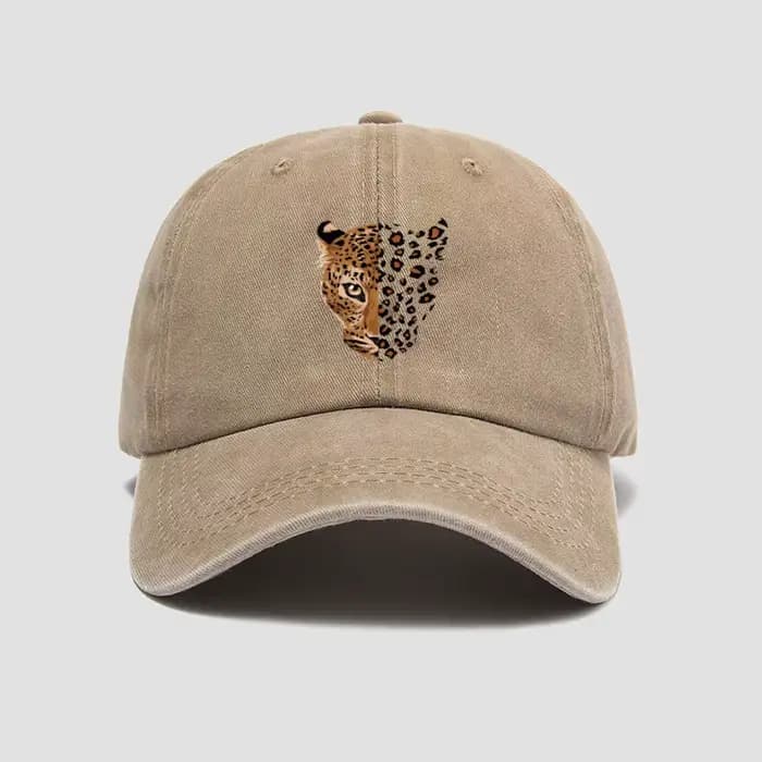 Casquette de baseball à imprimé léopard tendance - Design ajustable