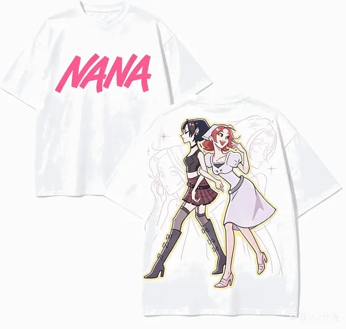 T-shirt Nana Anime Lover en coton Harajuku