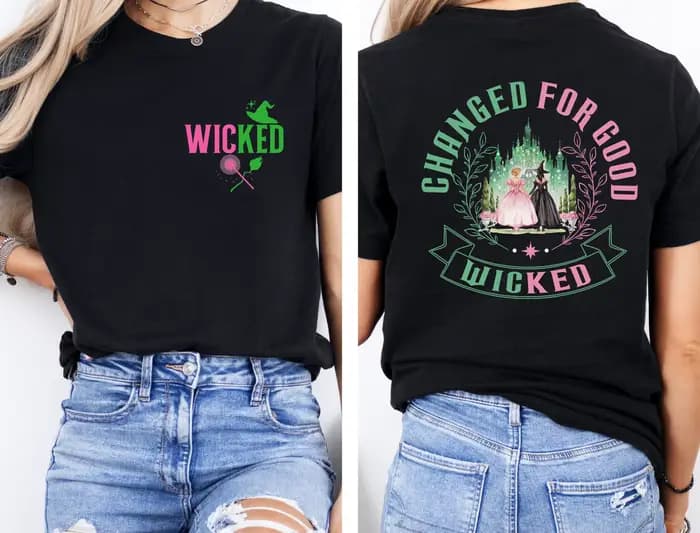 Changement méchant pour une bonne chemise défaire gravité balai baguette magique assistant film Fan mode Harajuku Kawaii T-shirt femmes Y2K haut