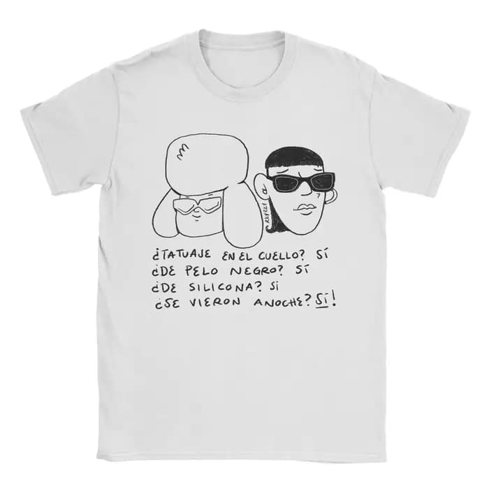 Paco Amoroso et Ca7riel T-Shirt de dessin animé hommes femmes Vintage pur coton t-shirts col rond à manches courtes