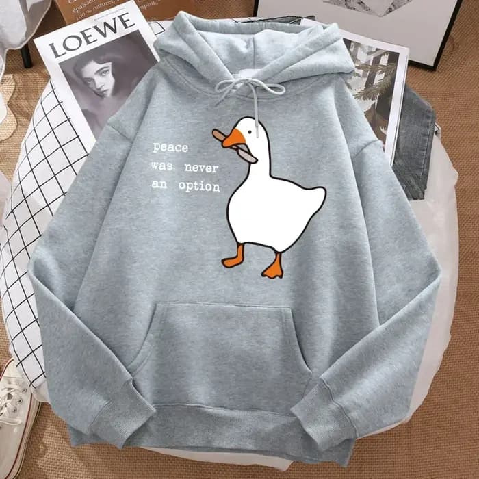 La paix n'a jamais une Option imprimé sweat hommes rue surdimensionné automne à capuche Hipster doux sweats