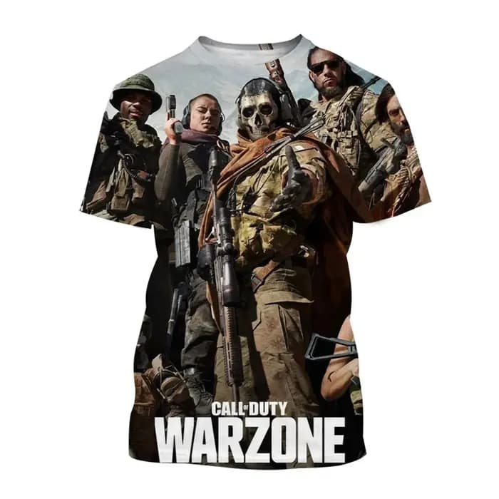 T-shirt de joueur imprimé en 3D | Haut personnalisé à la mode inspiré des jeux de tir chauds