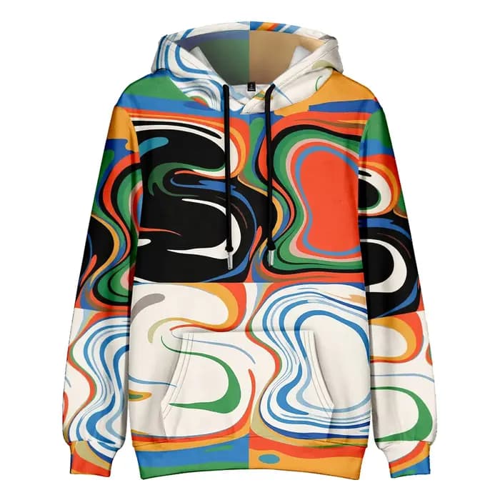 Sweat à capuche assorti à blocs de couleurs pour couples