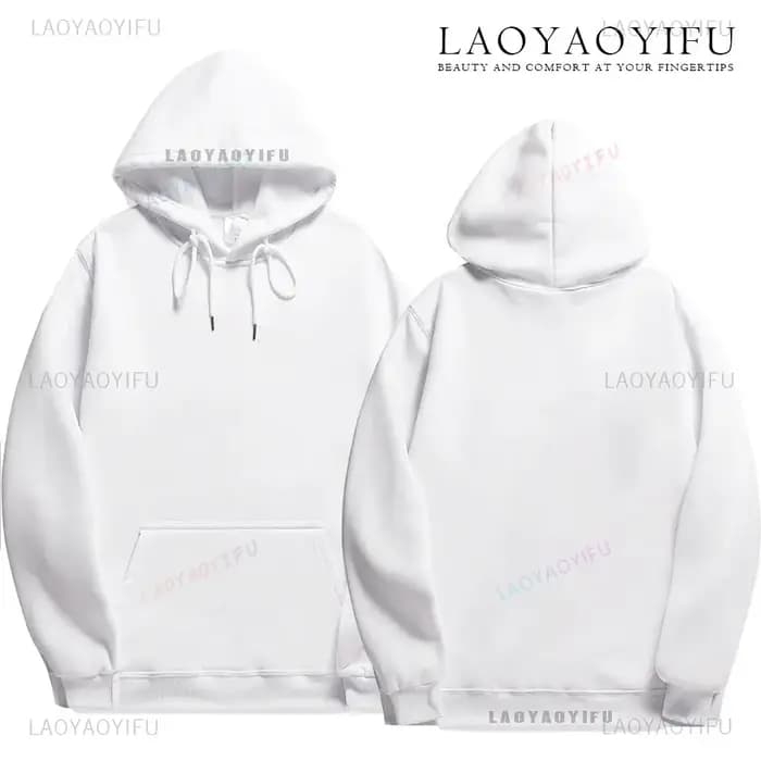 Sweat à capuche personnalisé avec doublure en laine pour homme et femme style y2k streetwear coton confortable pour hiver