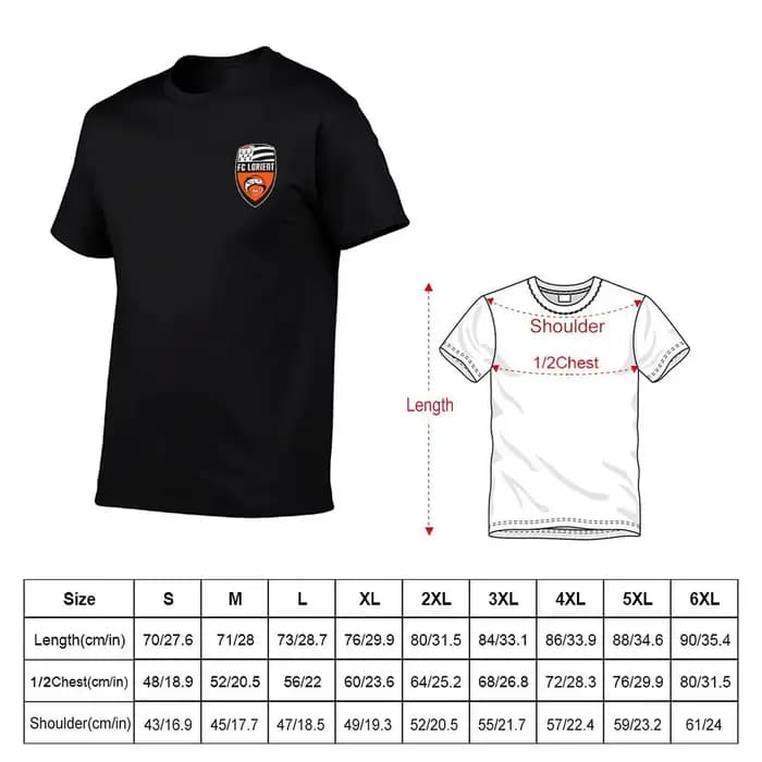 Chemise T-Shirt chemises t coton homme t FC Lorient décontracté pour hommes