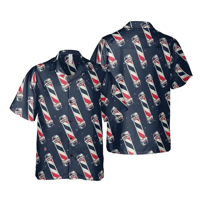Chemises Cool Barber 3D Print pour hommes