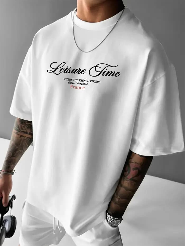 T-shirt de style vacances pour hommes