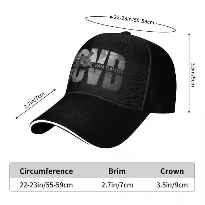 Jcvd B W Jean Claude Van chapeaux casquette hommes