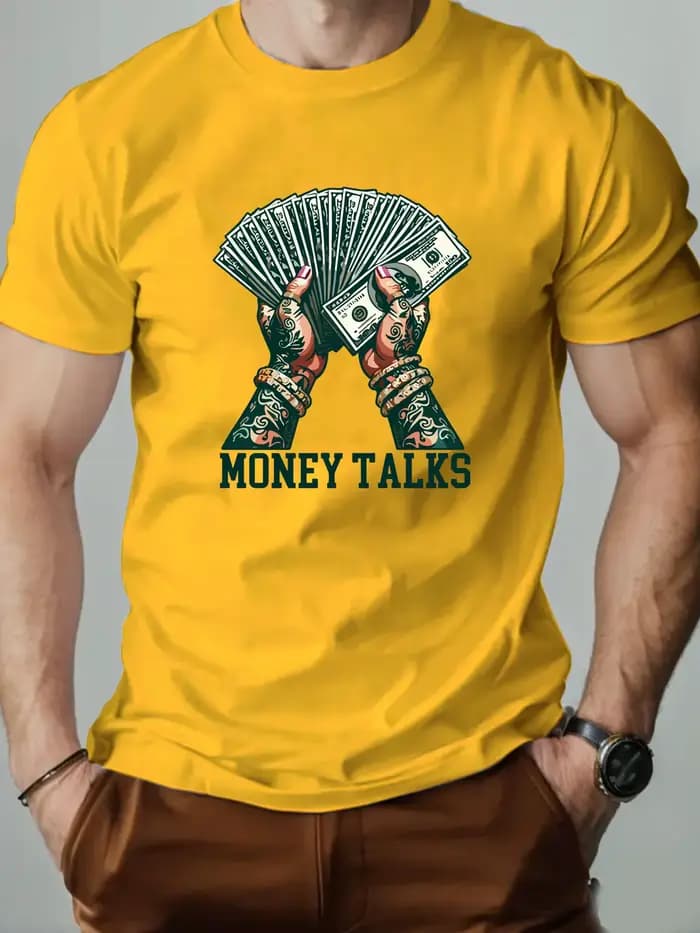 T-shirt col rond pour hommes