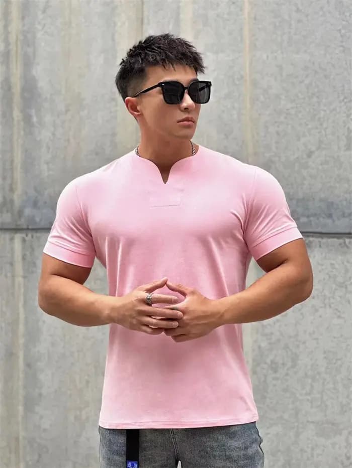 T-shirt de sport imprimé d'été pour hommes