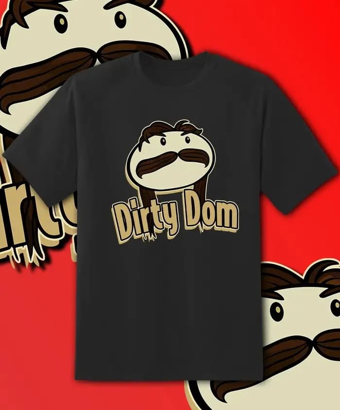 Dominik Mysterio “Dirty Dom” T-shirt coupe ample décontracté en pur coton pour couple, streetwear, t