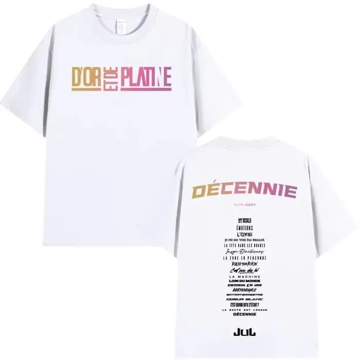 Rappeur Jul graphique T-shirt hommes femmes vêtements mode Hip Hop T-shirts décontracté haute qualité coton à manches