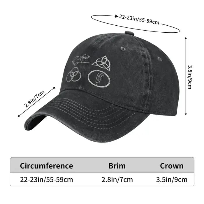 Casquette de baseball délavée The Mother Ship Led Zeppelin