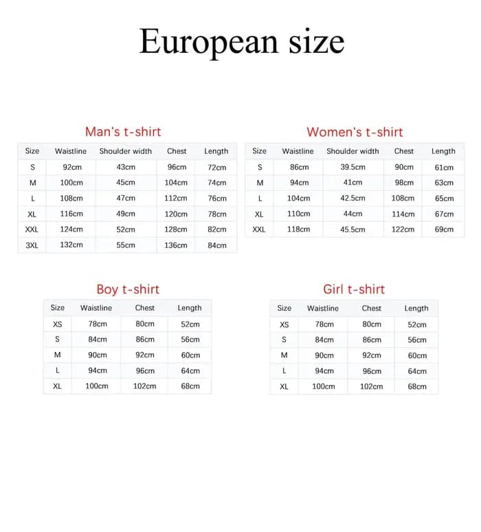 T-Shirt manches courtes pour homme et femme