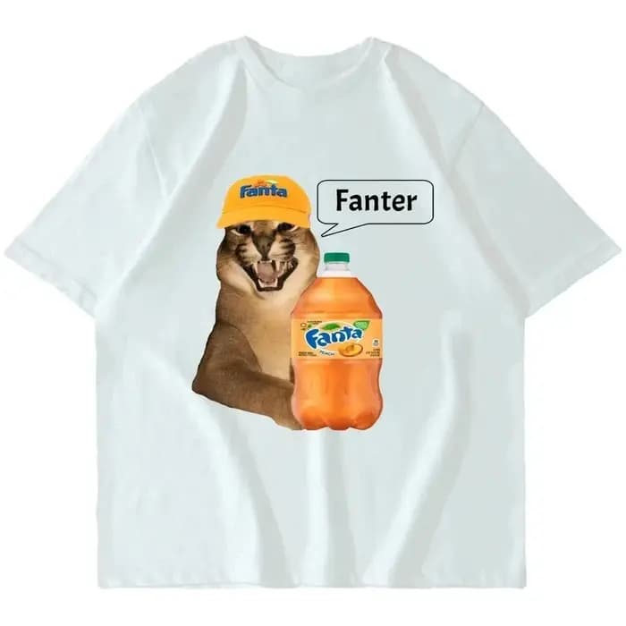 T-shirt décontracté à manches courtes pour femme avec imprimé fantaisie amusant du chat Floppa
