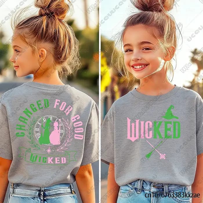 T-shirt en coton imprimé méchant pour enfants