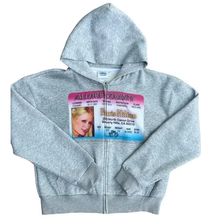 Sweat à Capuche Rétro avec Fermeture Éclair pour Homme et Femme