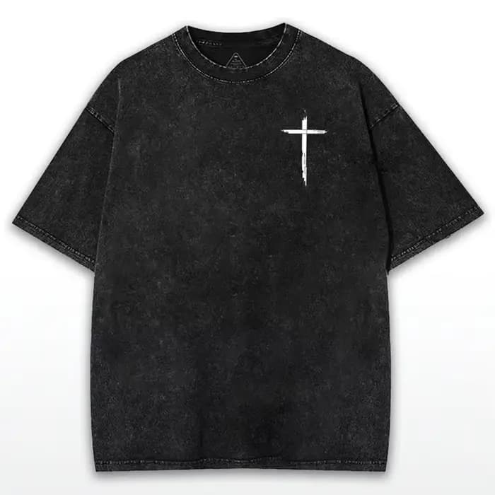 T-shirt surdimensionné couronne d'épines: imprimé Grunge jésus-Faithcore Streetwear