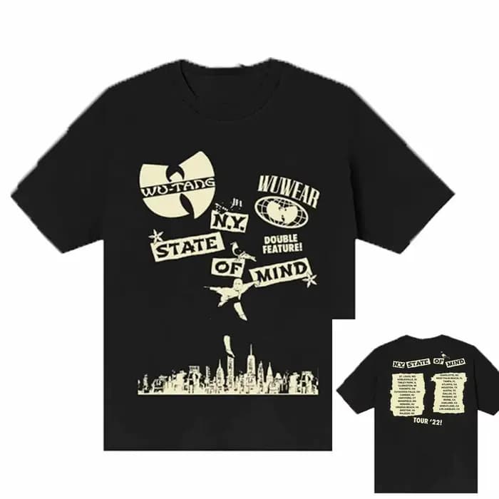 T-shirt décontracté du groupe de rap légendaire Wu-Tang Clan