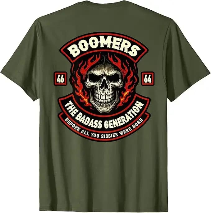 T-shirt « Boomer Generation Badass Before All You Sissies Where Born » Y2k