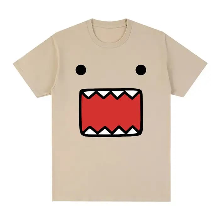 Domo Kun poupée visage graphique T-Shirts hommes femmes coton