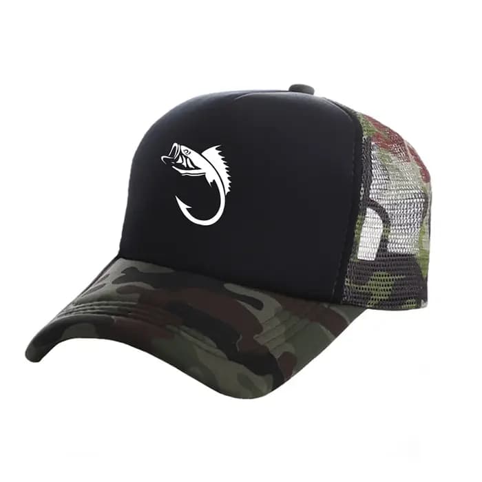 Hameçon Homme Casquettes De Camionneur Hommes Cool Style Extérieur Chapeaux De Pêche Mode Casquette De Baseball D'été