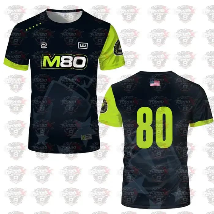 Nouveau Maillot d'Équipe d'Esports M80 2026 - T-shirt d'Entraînement Pro League CS2