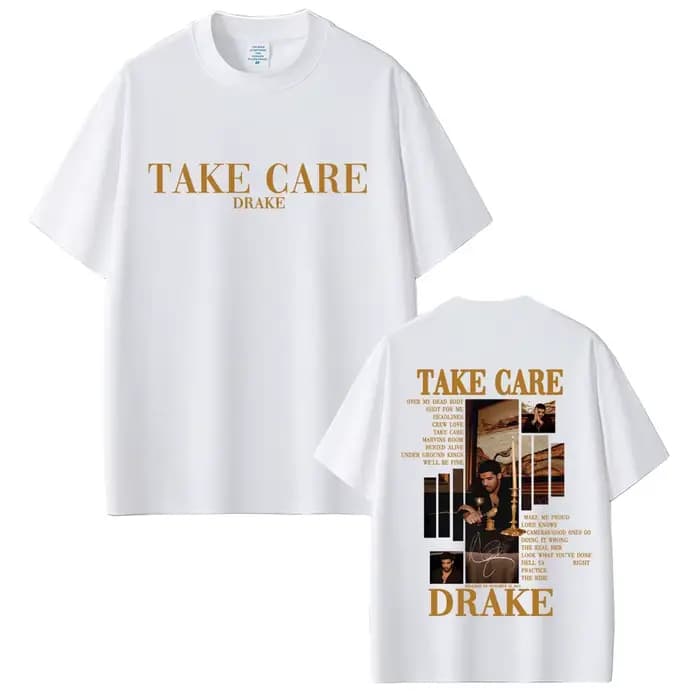 Rappeur Drake prendre soin Album graphique T-shirt hommes femmes Hip Hop mode Pop musique