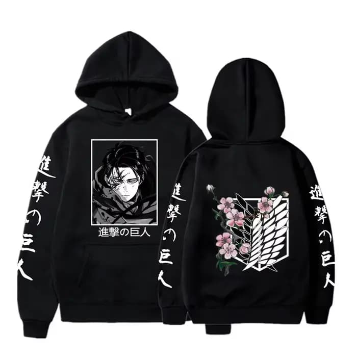 Sweat à capuche graphique Levi Attack AngiLarge pour hommes et femmes