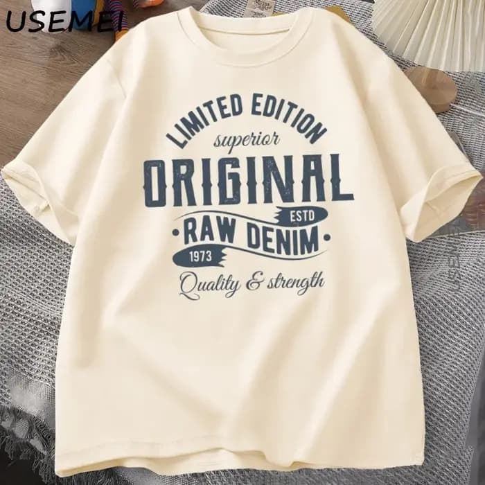 T-shirt d'été à manches courtes et col rond pour homme