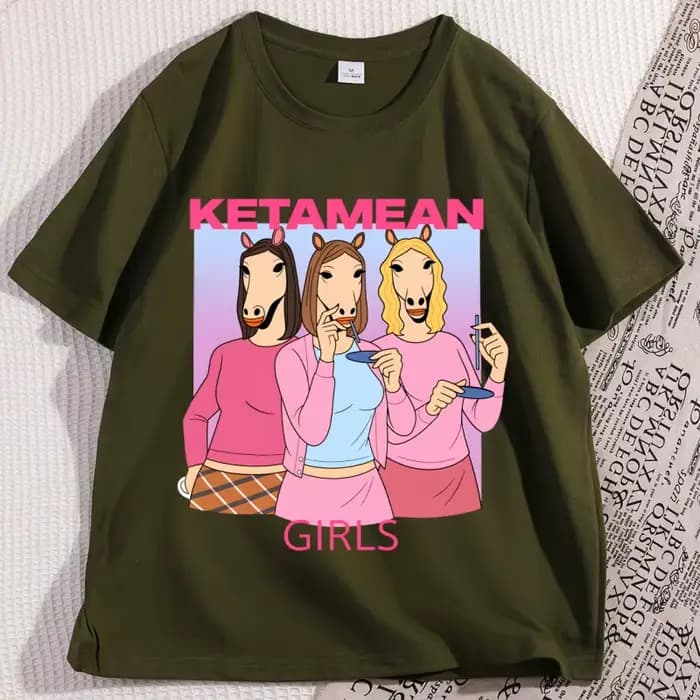 Ketamean filles T-shirt décontracté coton à manches courtes