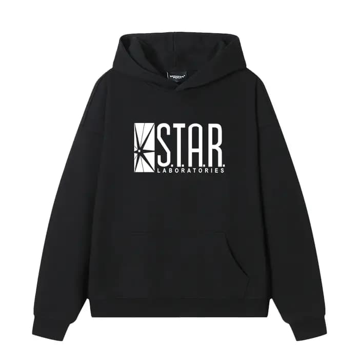 Sweat à capuche avec Logo Star Labs imprimé, mode printemps Hip Hop, vêtements de sport rétro décont