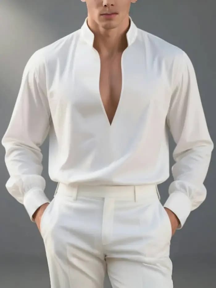 Chemise blanche pour hommes