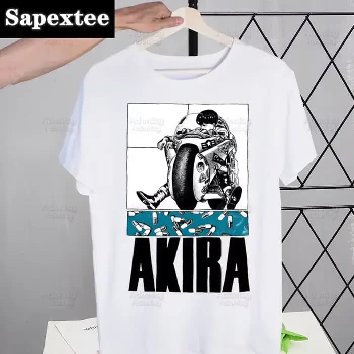 Akira Anime Manga japonais t-shirt hommes rétro hauts T-shirts Harajuku Neo Tokyo Shotaro Kaneda