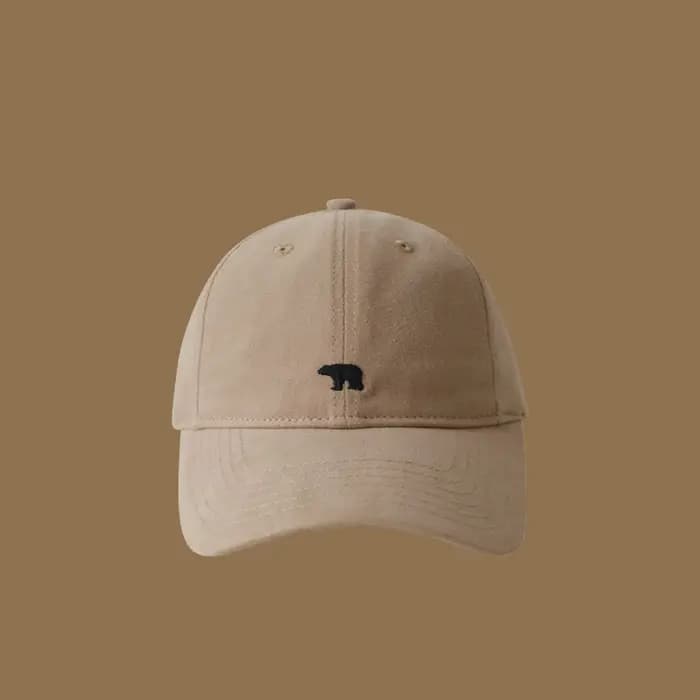 Casquette de baseball brodée ours polaire
