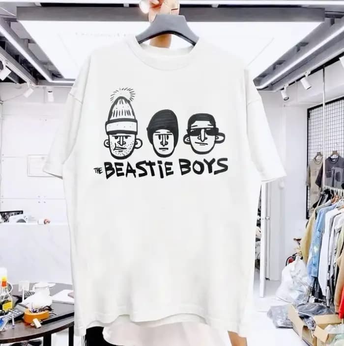 T-shirt blanc au design rare de la groupe The Beastie Boys, t-shirt classique des années 90, nouvell
